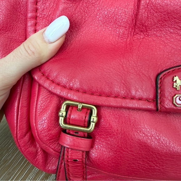 Coach Pink Leather Crossbody Bag Gold Hardware - Picture 5 of 15